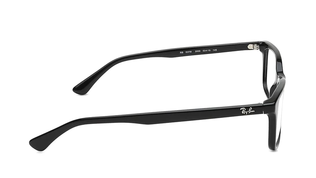 Black Rectangle Rimmed Eyeglasses for Men and Women 3