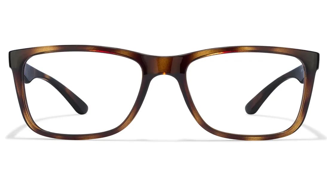Brown Square Rimmed Eyeglasses for Men and Women