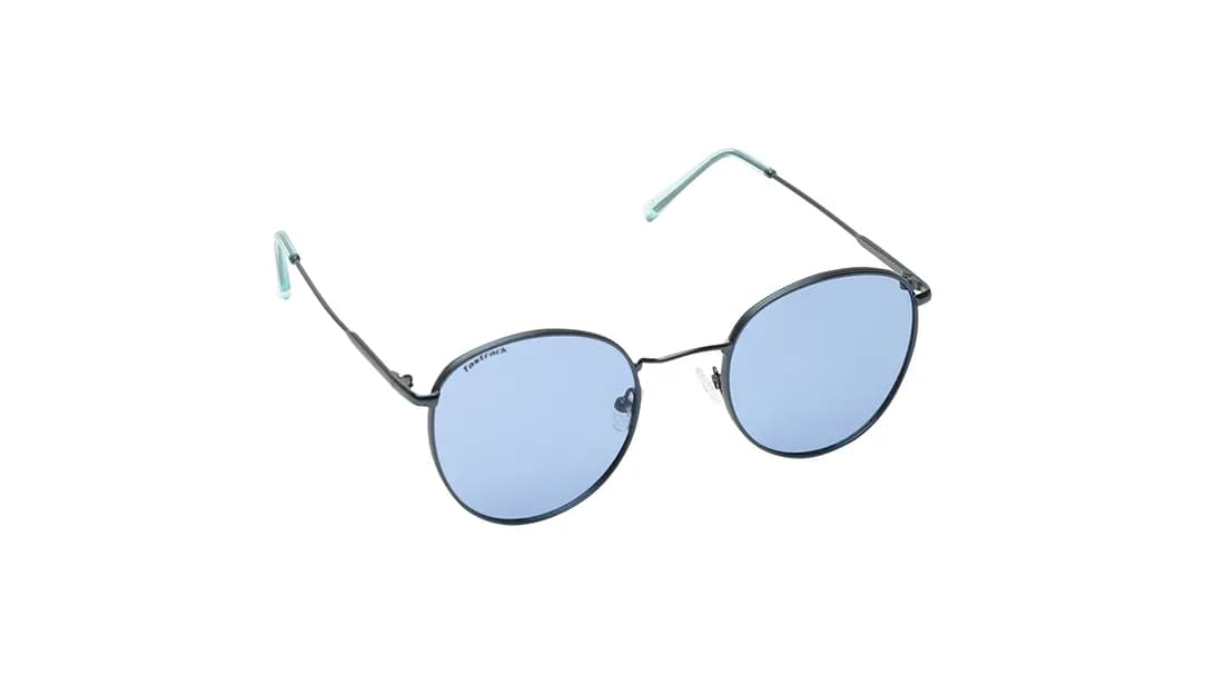 Blue Round Prescription Sunglasses 2