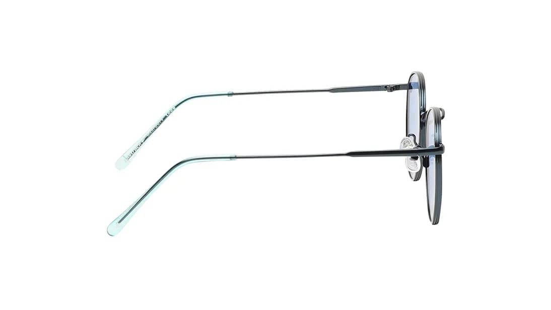 Blue Round Prescription Sunglasses 3